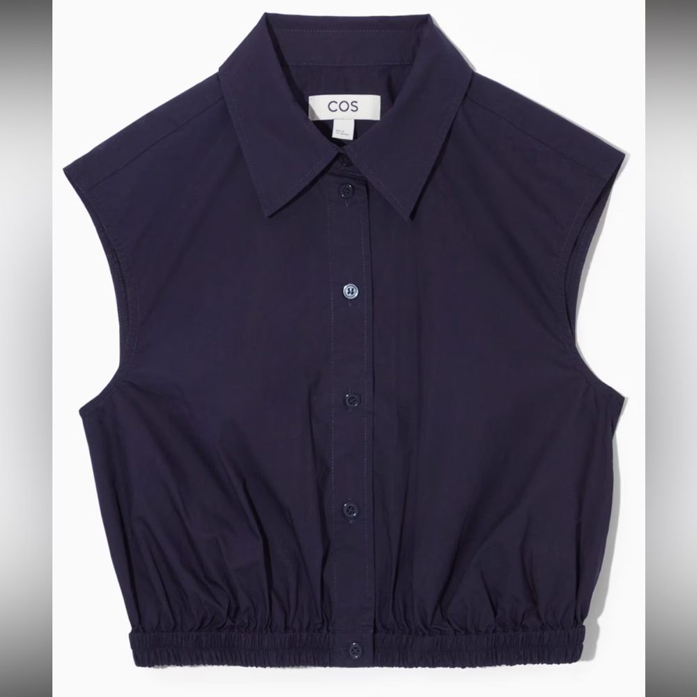 COS cropped sleeveless shirt